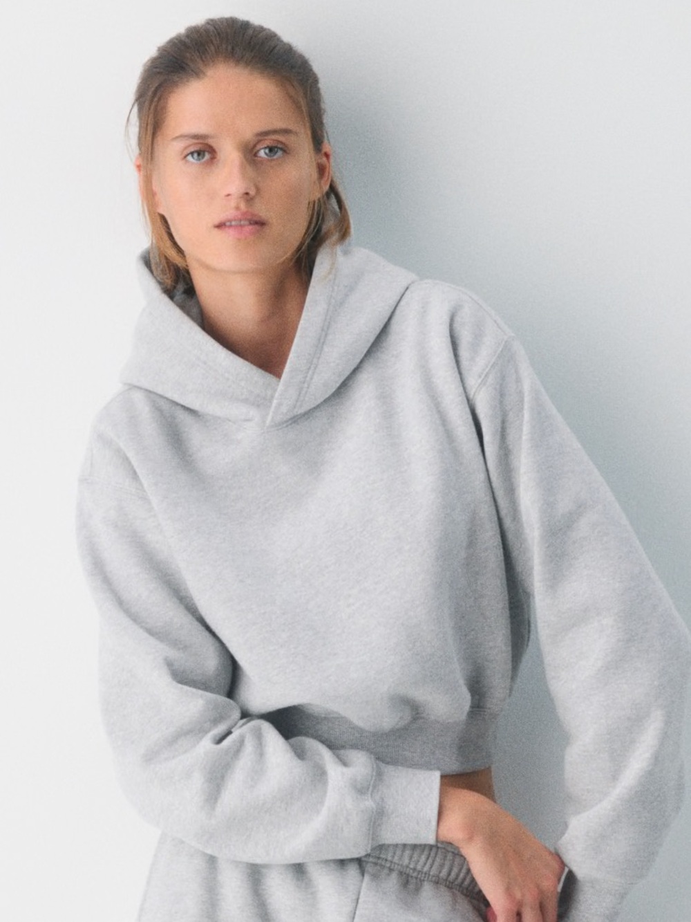 TNA Cozy Light Gray Hoodie